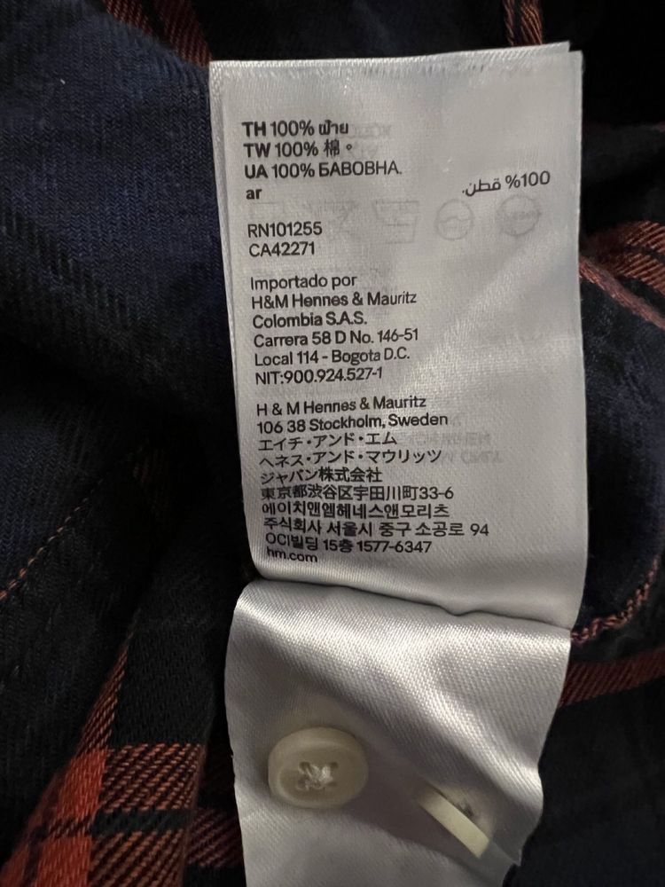 Рубашка фланелевая  H&M  LOGG