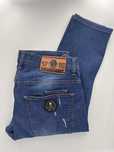 Damskie jeansy Philipp Plein 36 dziury granat regular fit