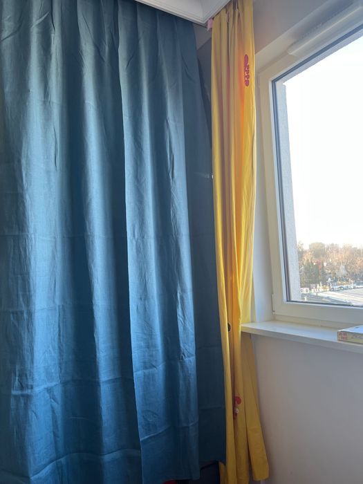 Lniane zasłony Ikea 2 sztuki