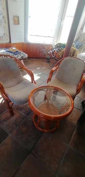 Komplet mebli ogrodowych Calamus rotan, meble ratanowe