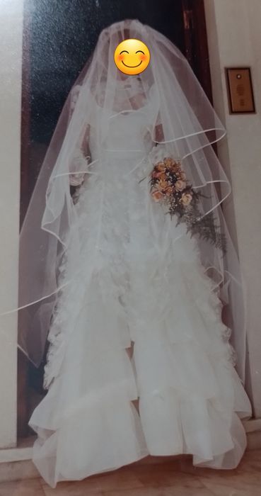 Vestido de noiva com manga comprida