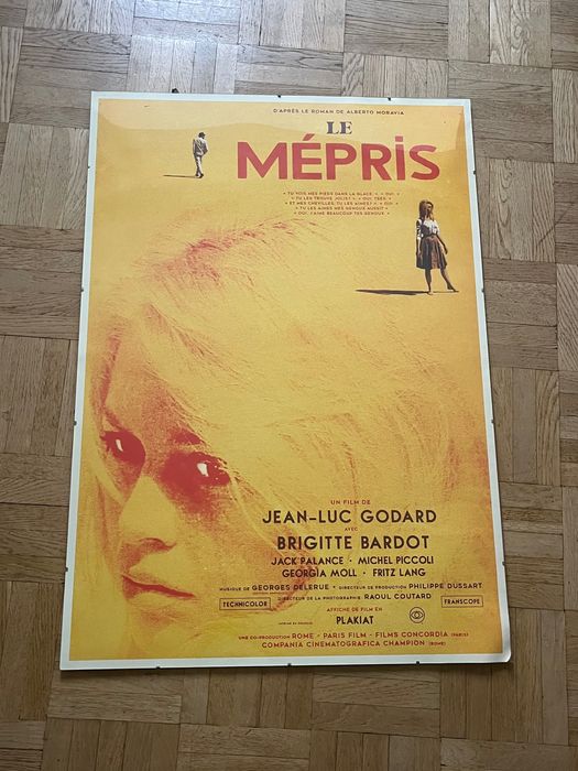 Plakat do filmu Le mépris/Pogarda reż. Jean-Luc Godard