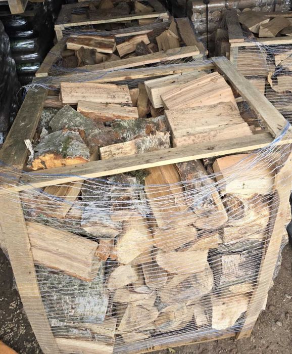 BRZOZA Drewno kominkowe SEZONOWANE 1mp UKŁADANE NA PALECIE \ Daimex.pl