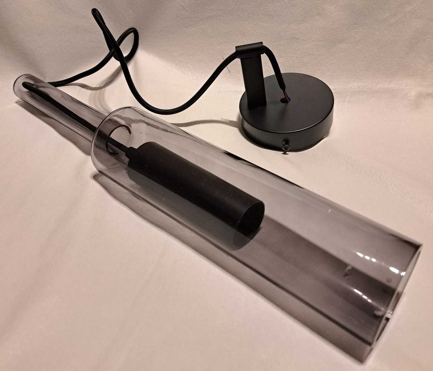Nowoczesna lampa x2, wisząca i kinkiet, Tube, Tuba