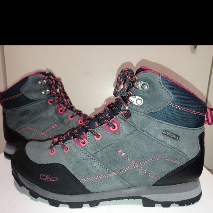 Брендові шкіряні  на мембрані трекігові зимові ботинки CMP р.39,25