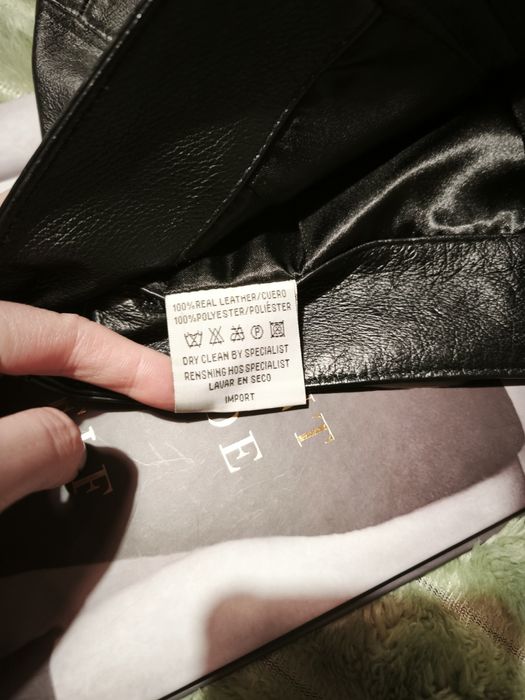 Шкіряна міні спідниця