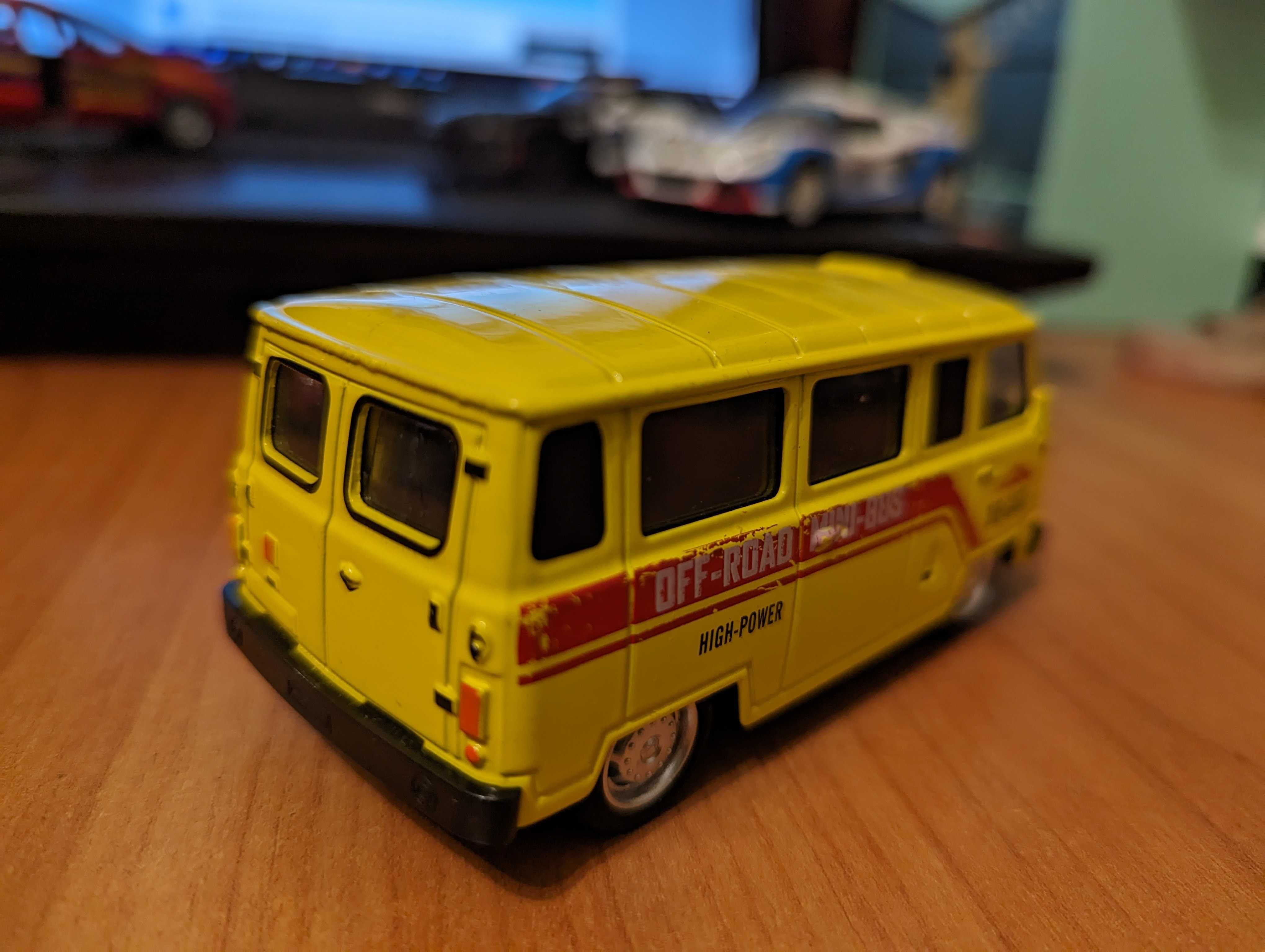 Металева машинка інерційна off-road mini-bus die-cast (світло, звук)