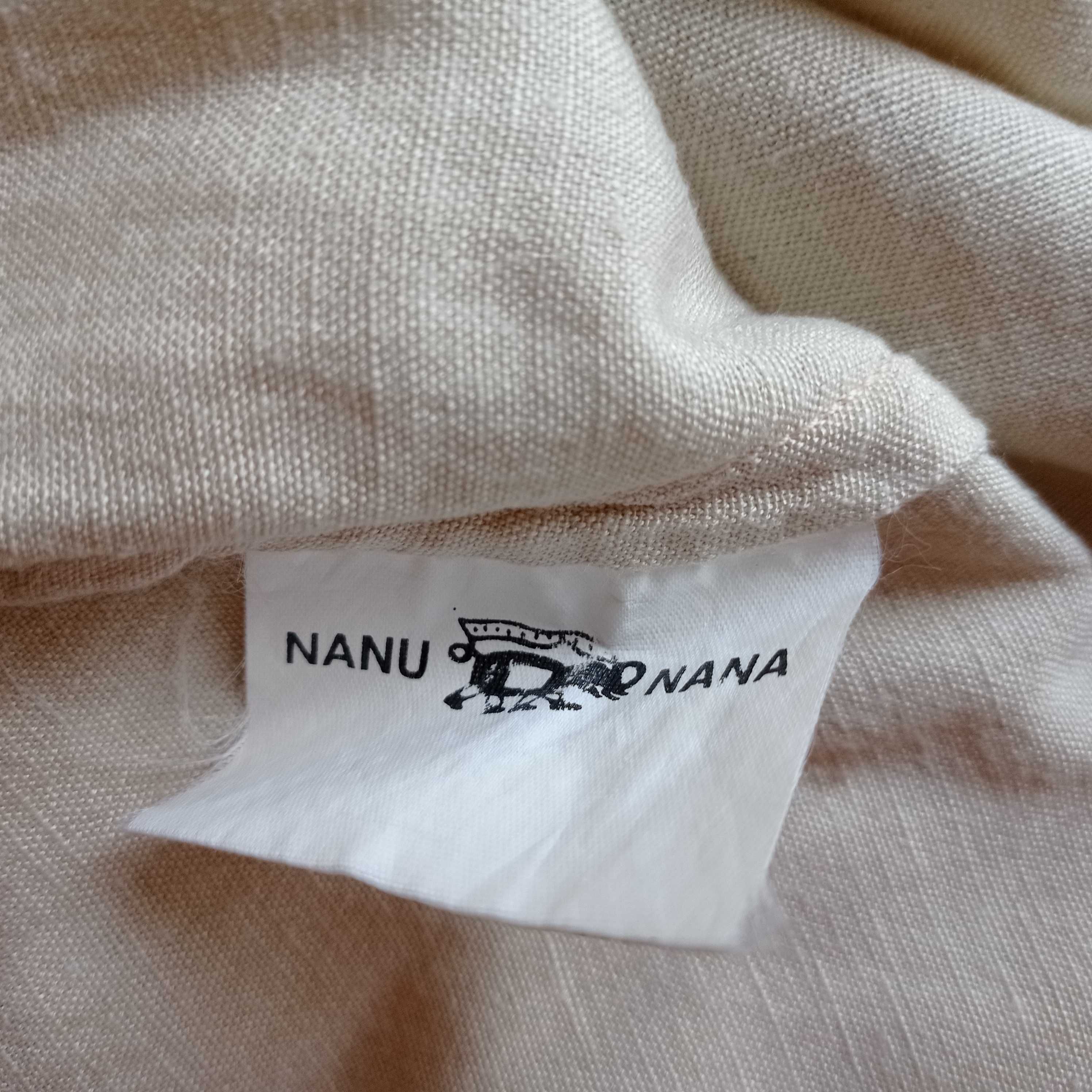 Nanu Nana Len rayon Bawełna kremowa bluzka koszula r. L/XL Casual