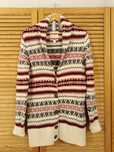 Wełniany sweter, wzorzysty,na sesję. Wool, wełna. 40