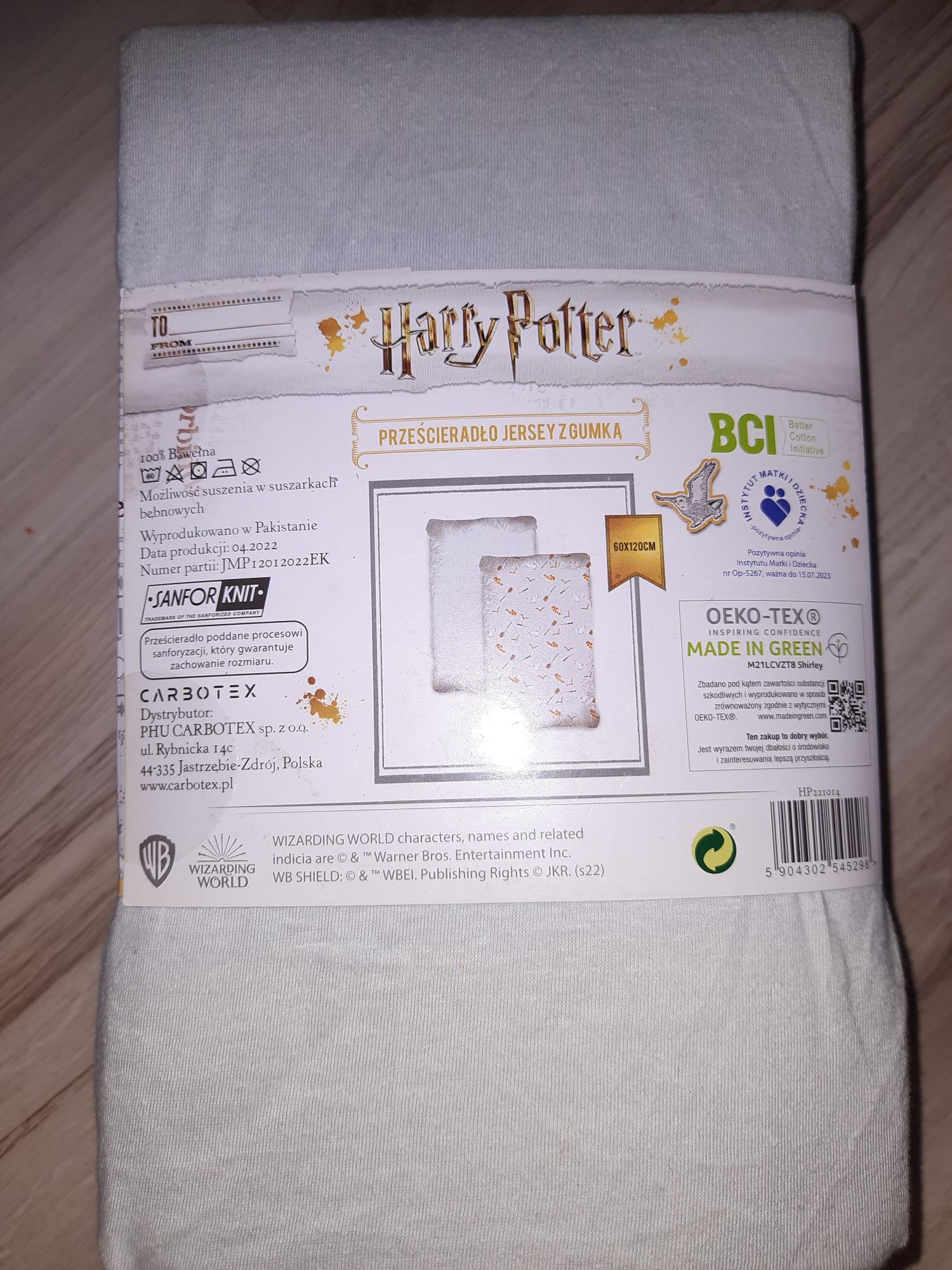 Prześcieradło dwupak Harry Potter 60x120