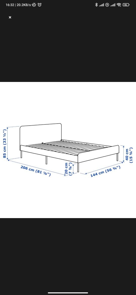 Cama IKEA Slattum