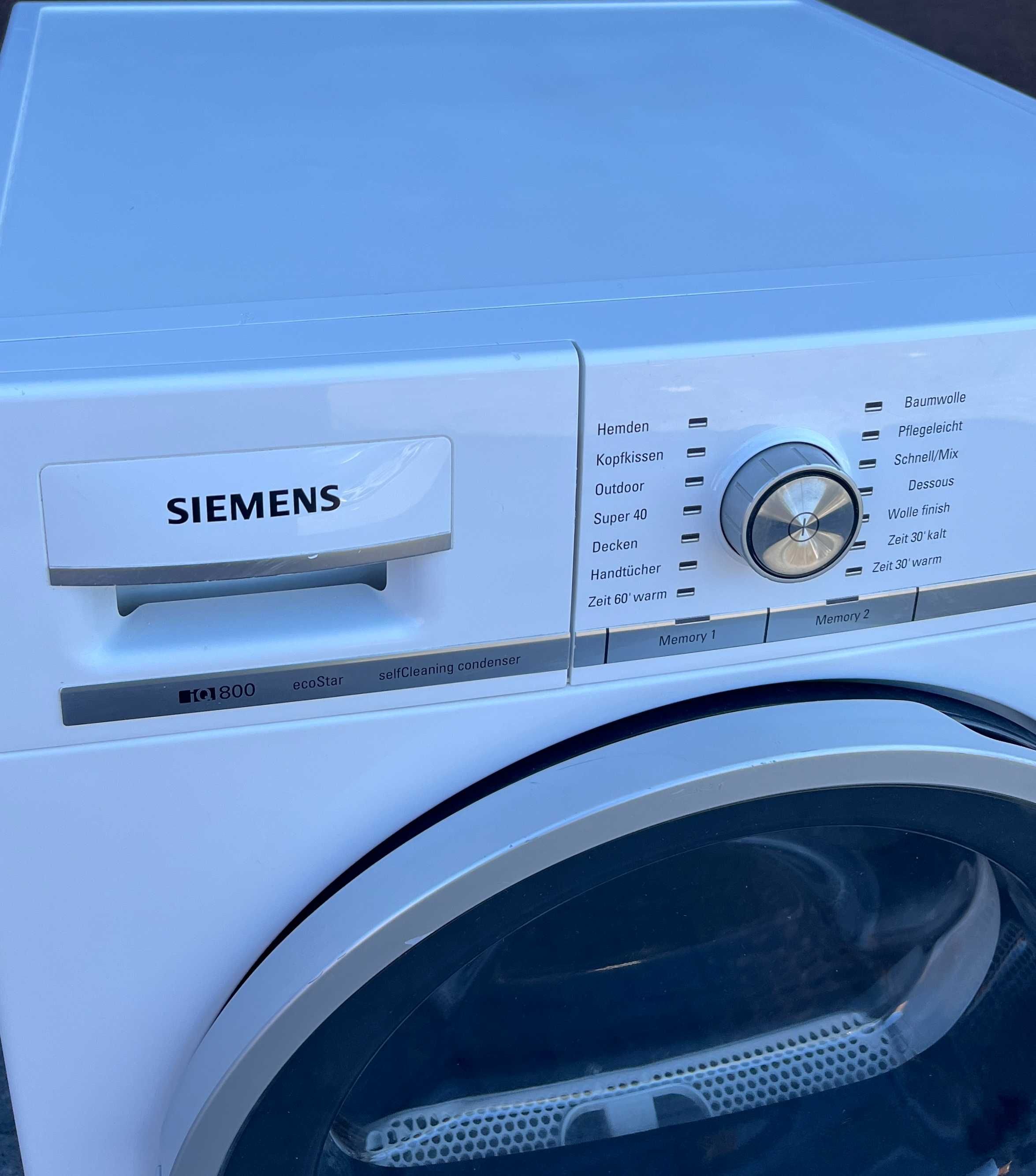 Сушка Siemens IQ800 HomeProfessional тепловий насос компресорна