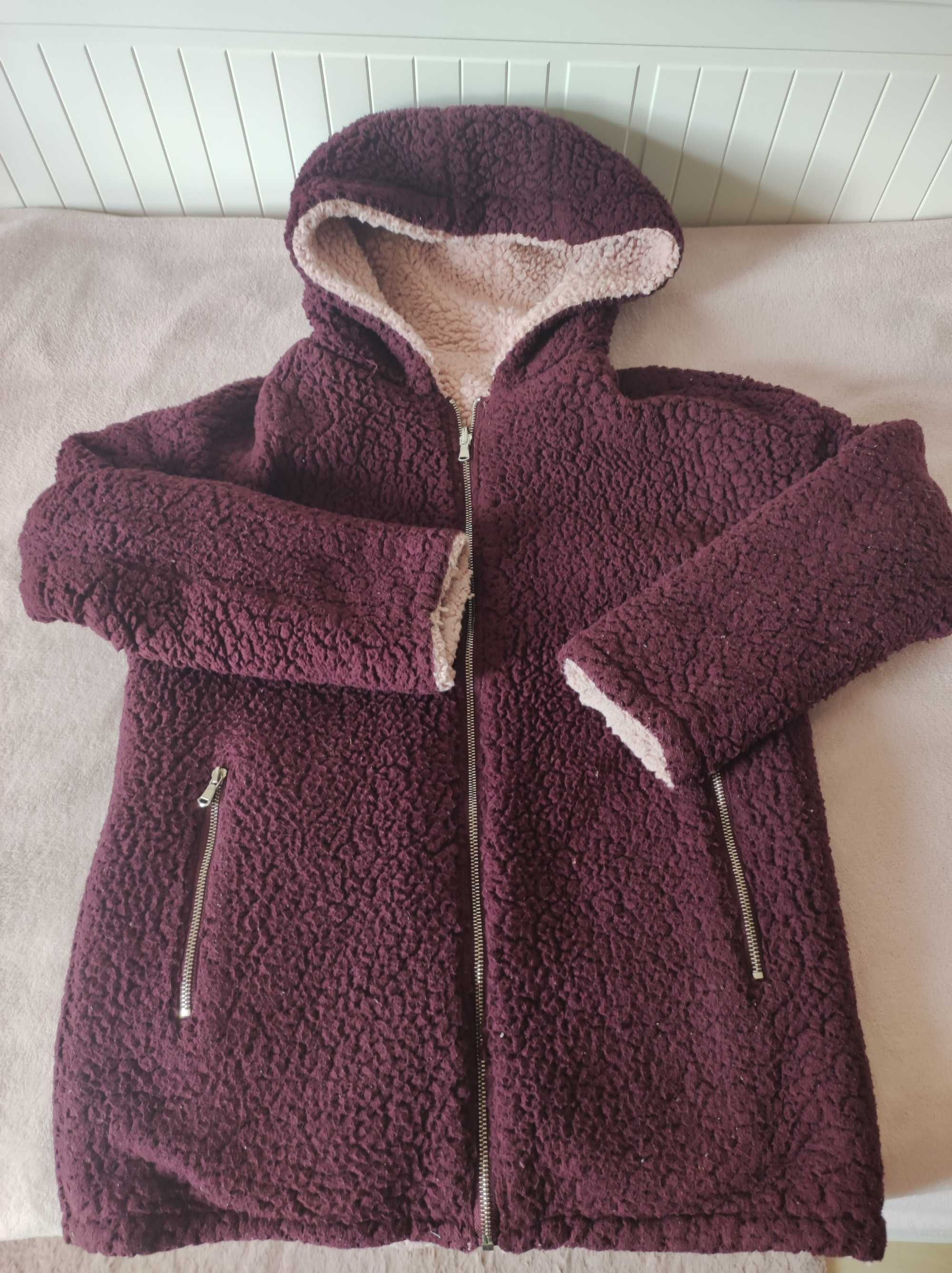 Gruba bluza damska zapinana jak kurtka dwustronna r. S/M