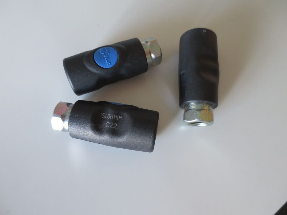 Conjunto de 3 Engate Rápido 1/4" Fêmea pneumático novos