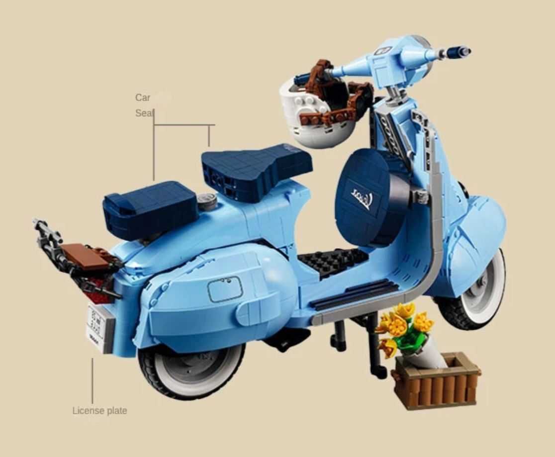 Klocki skuter VESPA 125 Piaggio 1106-klocków bukiet zamiennik TECHNIC