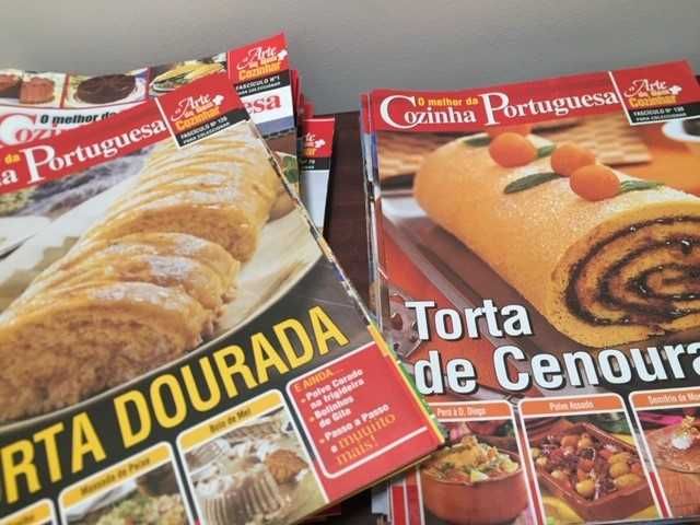 Conjunto de 178 revistas de culinária "O melhor da cozinha portuguesa"