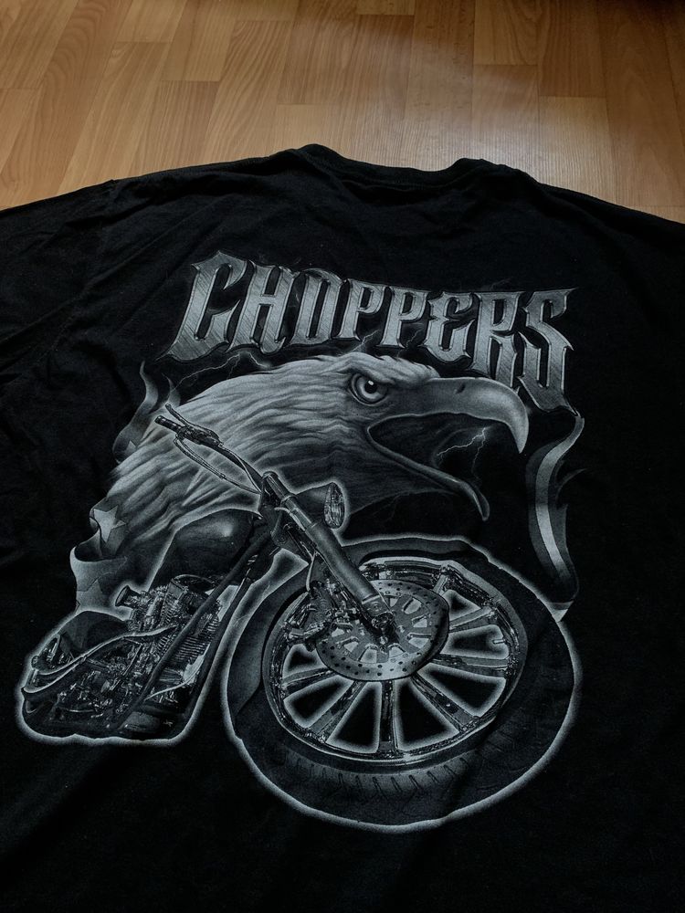 винтажная мерч футболка choppers west coast оверсайз rap sk8 box fit