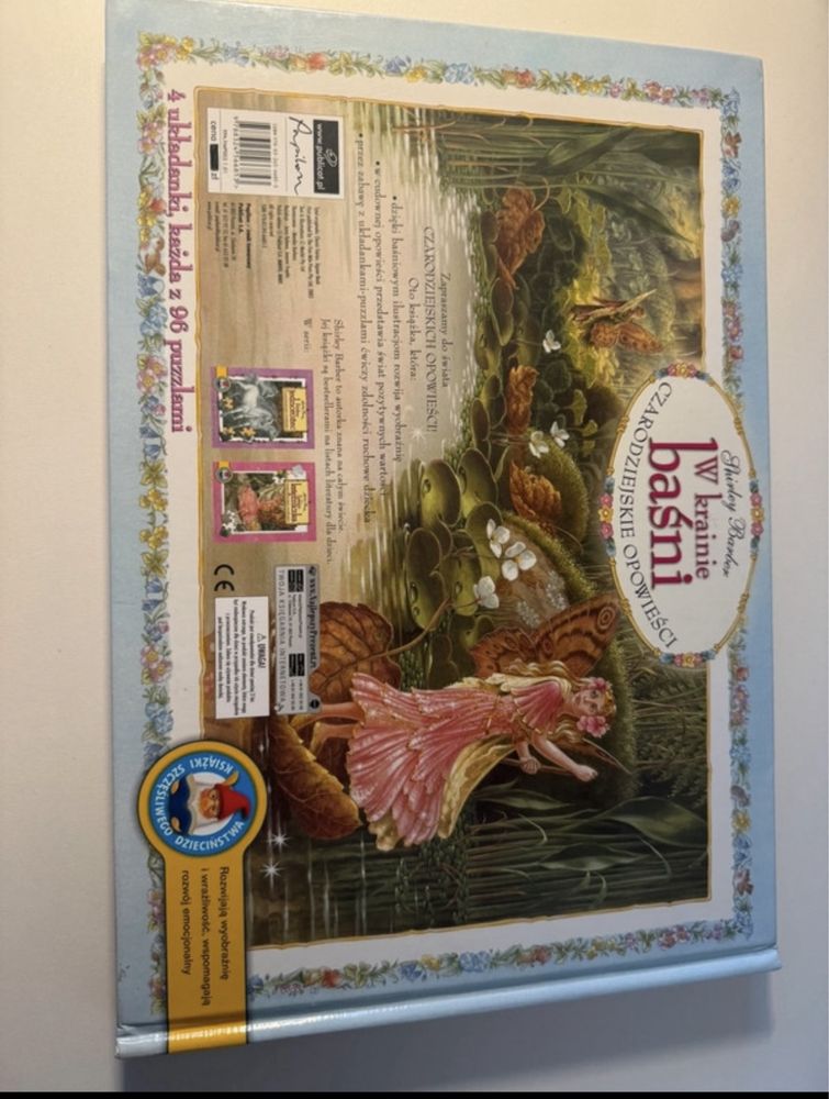 Ksiazka z puzzlami w krainie baśni czarodziejskie opowieści