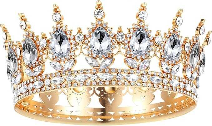 Diadem (tiara) do włosów złoty