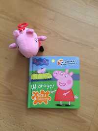 Peppa książeczka puzzle maskotka