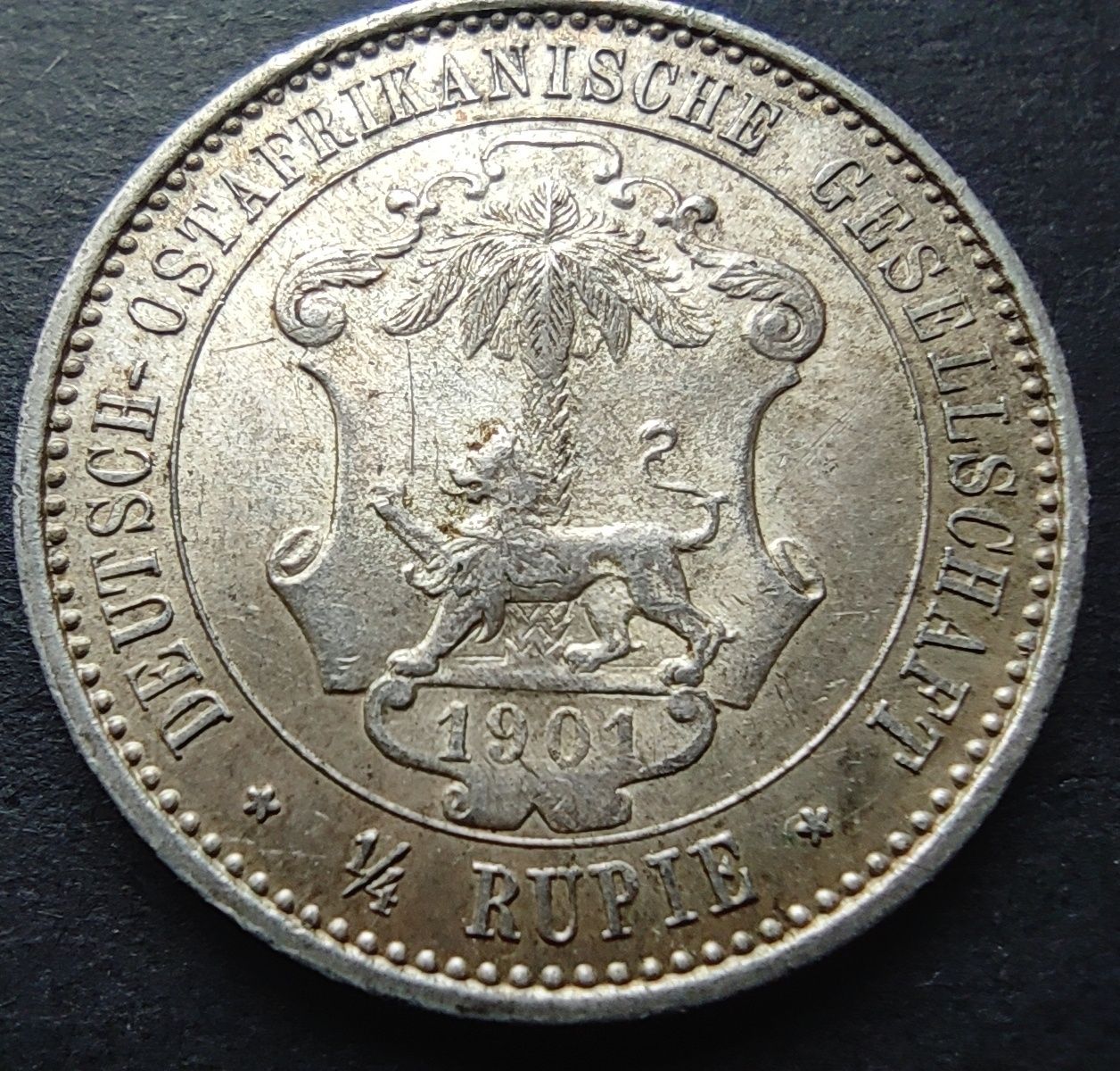 1/4 Rupie 1901 Deutsch Ostafrika