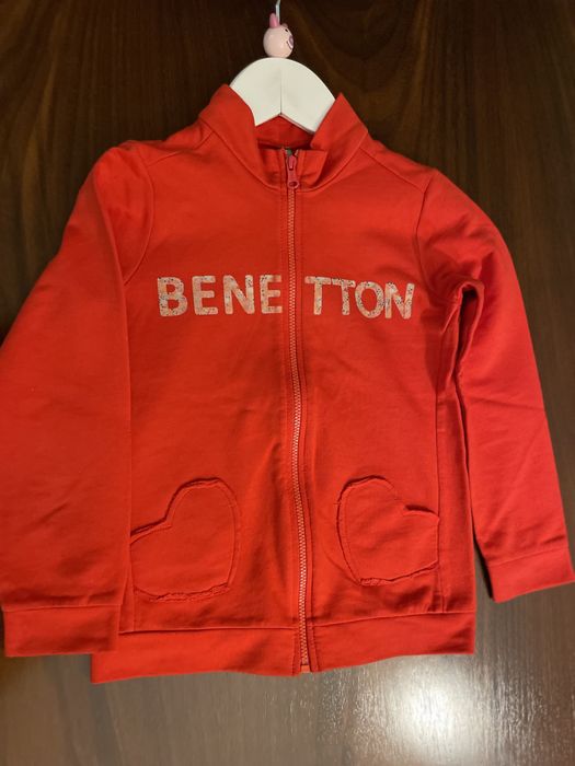 Casaco criança menina - marca Benetton - vermelho tamanho 6