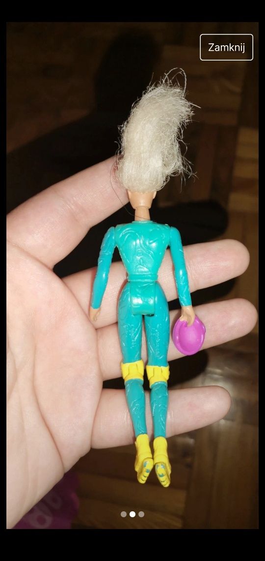 Mattel McDonald's lalka Barbie na wrotkach rolkach retro figurka
