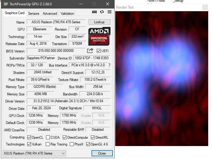 Продам Radeon Sapphire RX 470 4GB