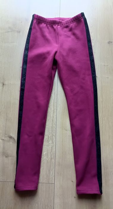 Coccodrillo lemon legginsy dziewczęce burgund ocieplane rozm 140
