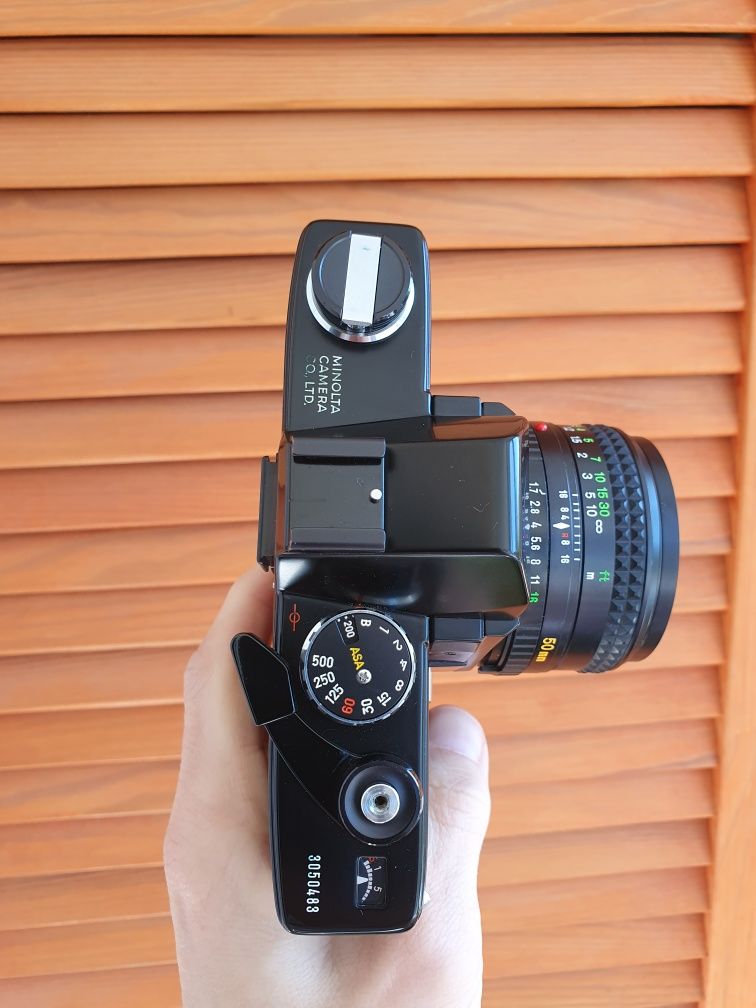 Плівковий фотоапарат Minolta SRT 100 + MD Rokkor-X 50mm f1.7