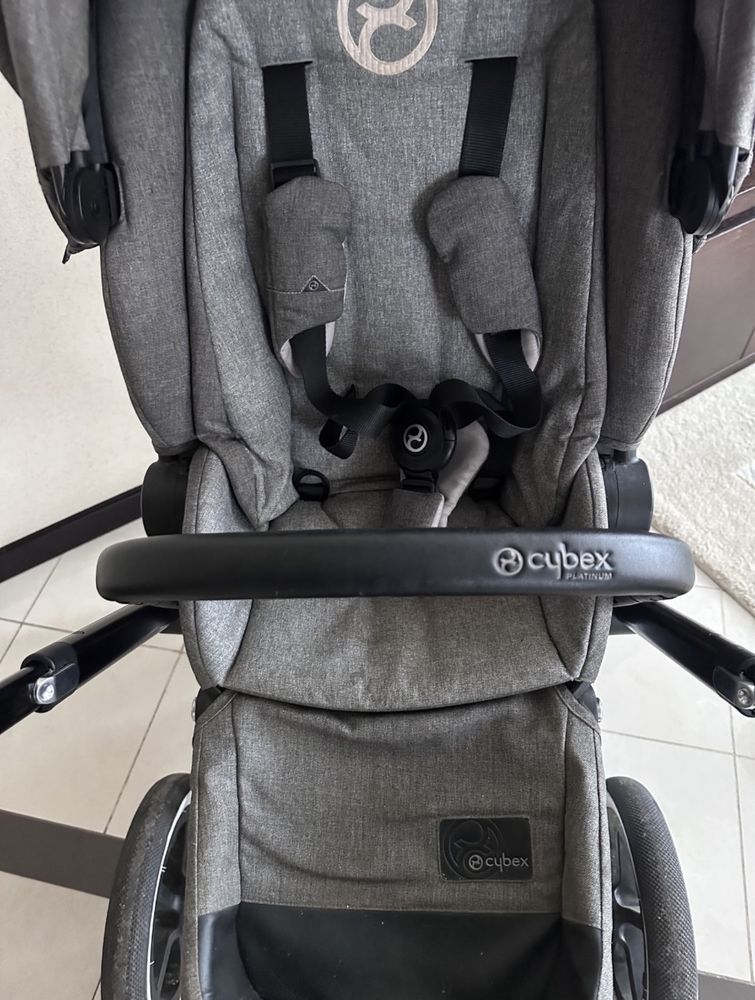 Коляска Cybex Priam 2 в 1  Platinum Manhattan Grey