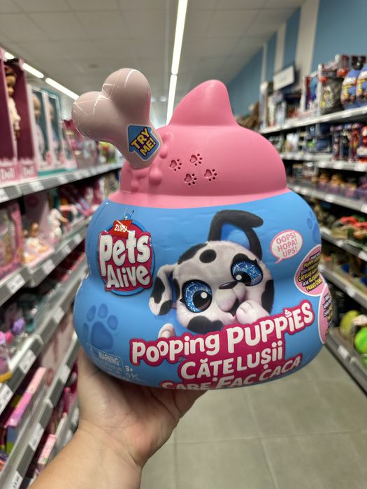 Zuru pets alive pooping puppies  сюрприз robo alive