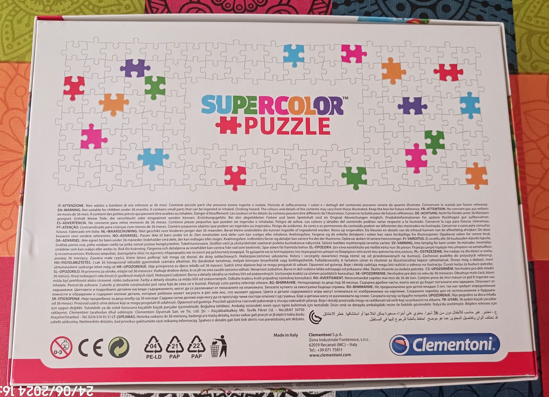 Conjunto de 4 puzzles progressivos