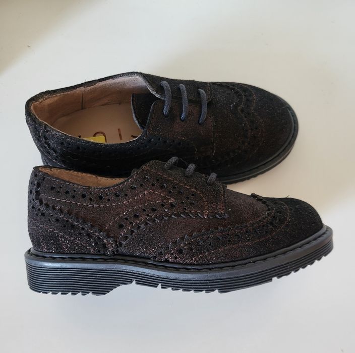 Buty skórzane chłopięce, nowe,Unisa ,24