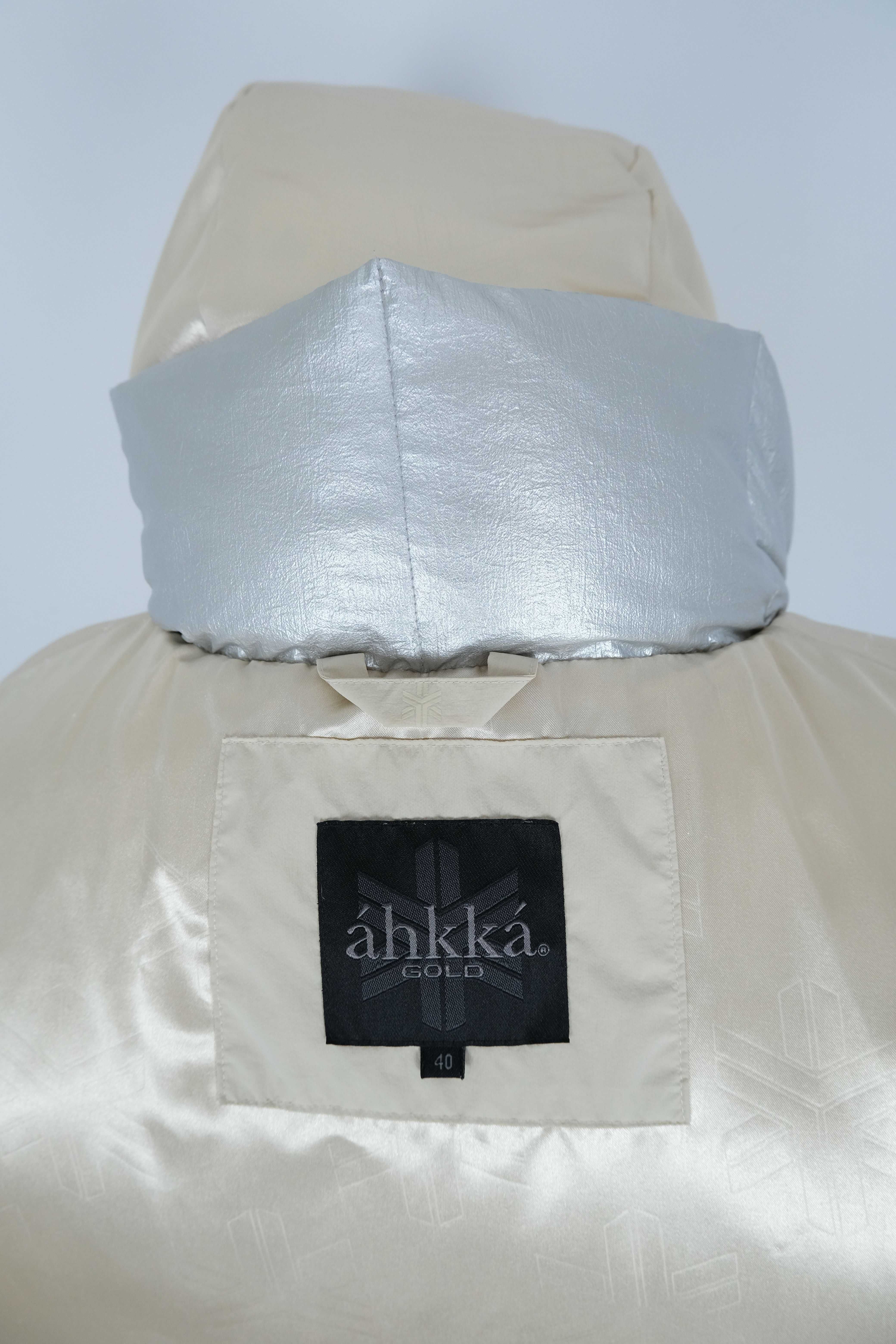 Ahkka gold puchowa parka damska r 40