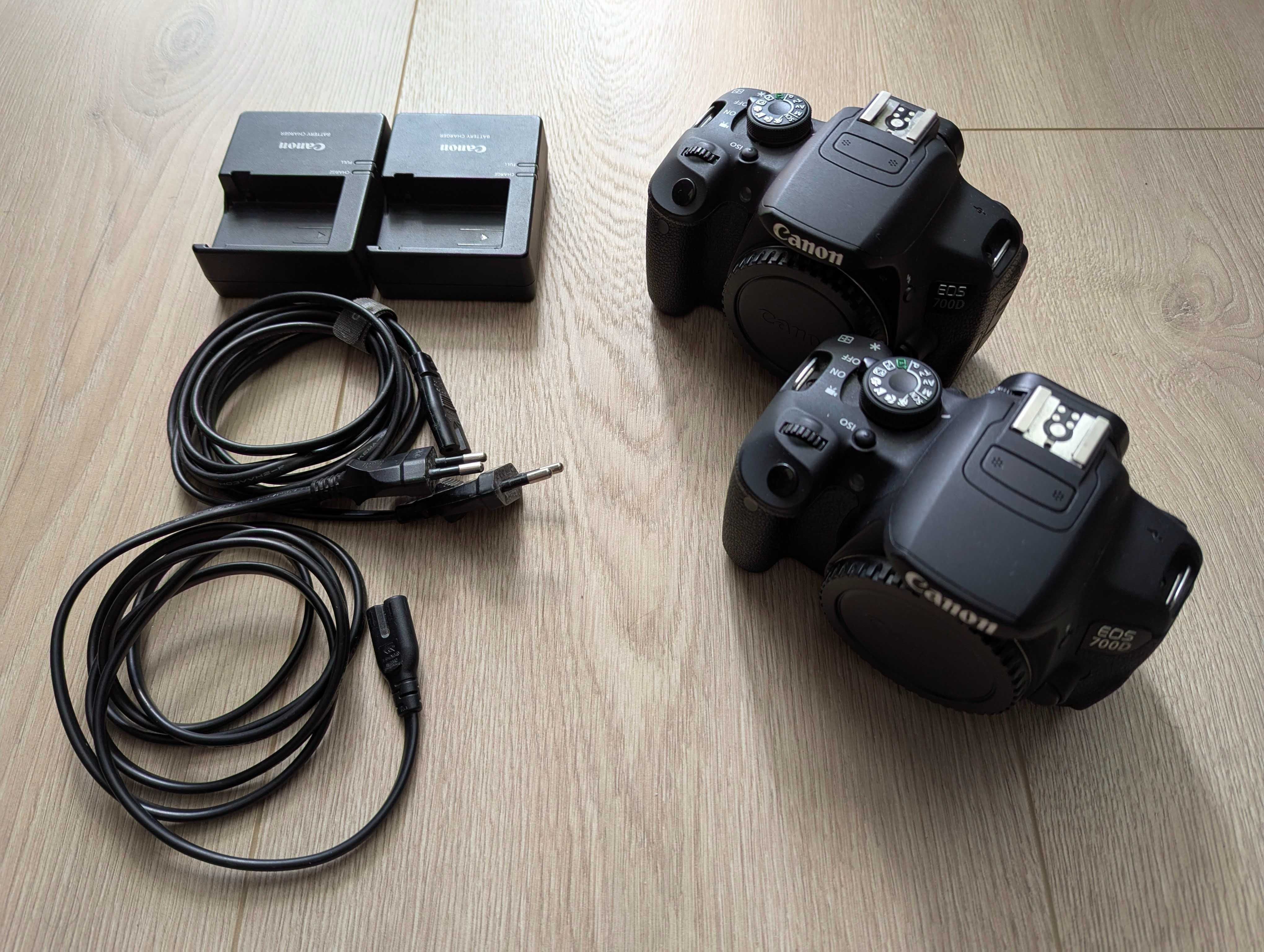 Canon EOS 700D (2шт.) + 3 обʼєктива (EF-S 55-250, EF‑S 18‑55, EF 50)