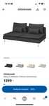 Sofa grafitowa IKEA + dostawka