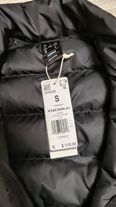 Жіноча пухова куртка adidas, розмір XS-S