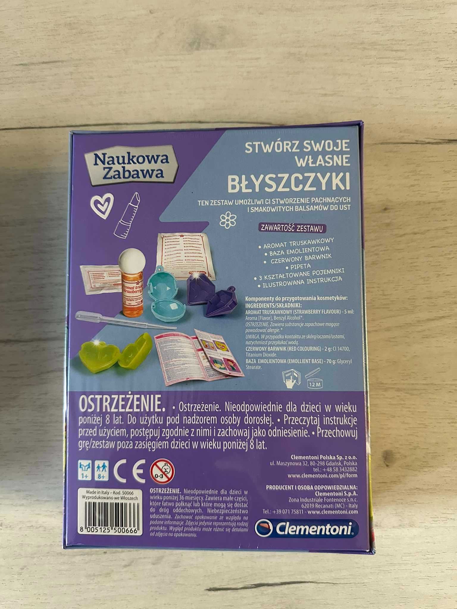 BŁYSZCZYKI dla dziewczynki Zestaw zrób to sam Clementoni Prezent