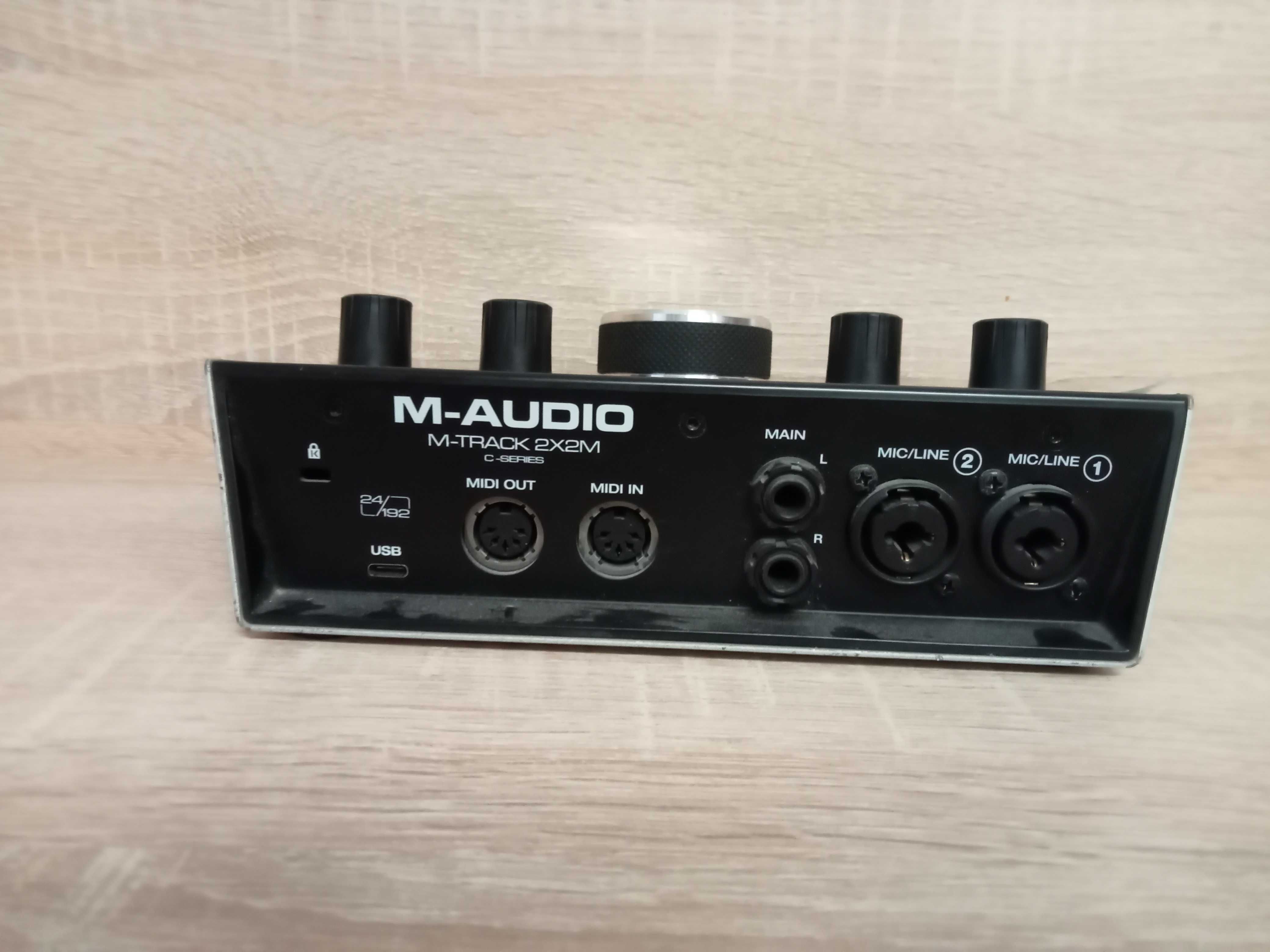 M-AUDIO M-TRACK 2X2M Cyfrowy Interfejs 24 bit 192 kHz Czarny
