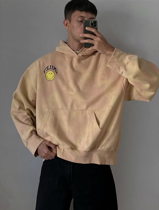 Smiley x H&M oversized printed hoodie (худі)