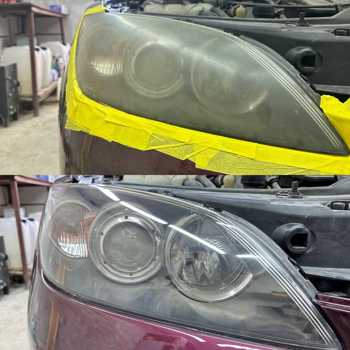 Полірування фар/ Полированная фар/ поклейка бронеплівки від 2000