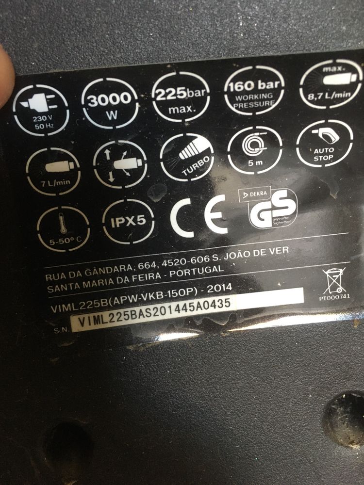 Lavadora alta pressão Vito+ 2 ponteiras