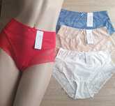4×Damskie majtki figi z wyższym stanem XL