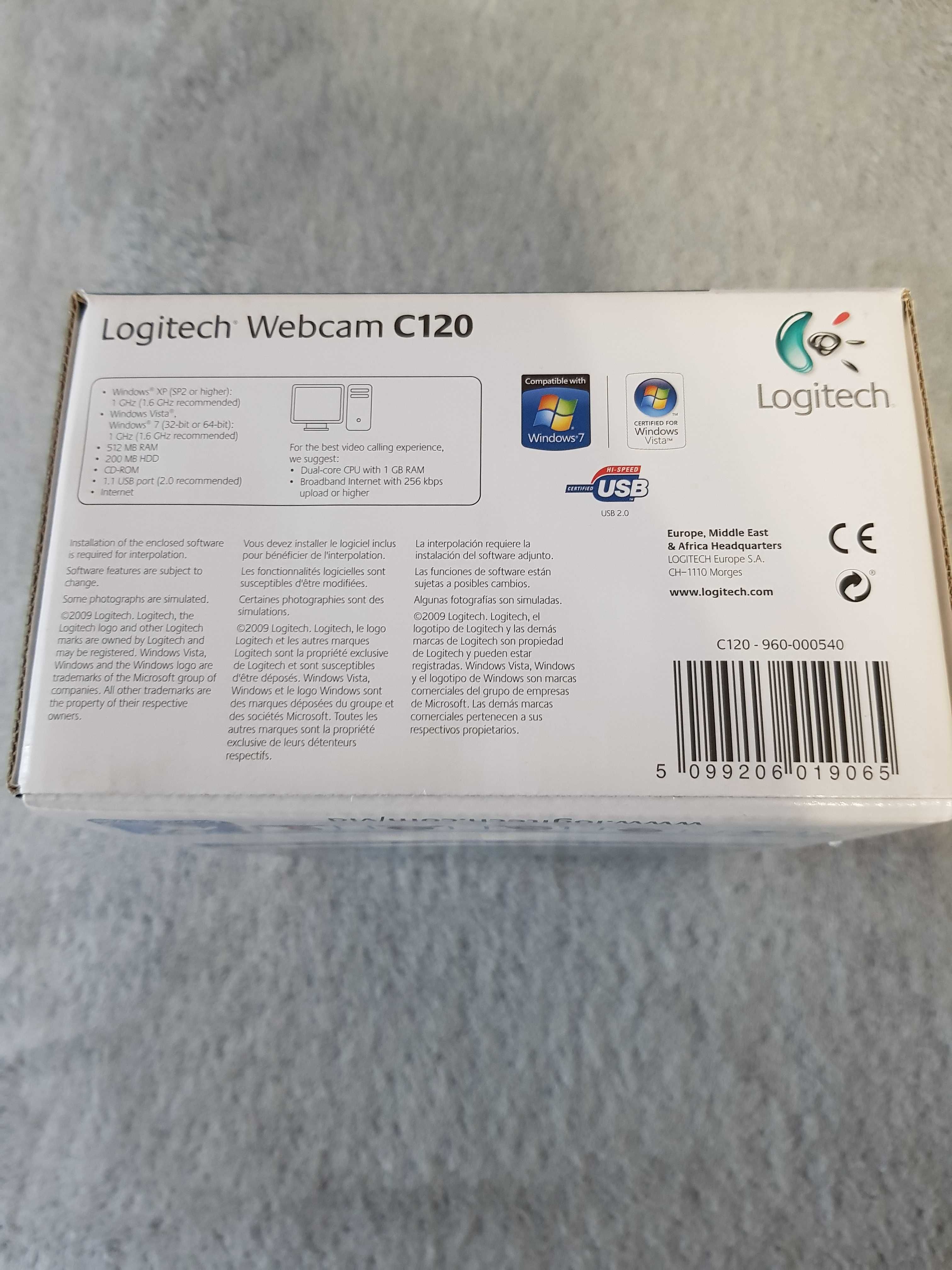 Kamerka/ kamera do PC Logitech Webcam C120 Nowa