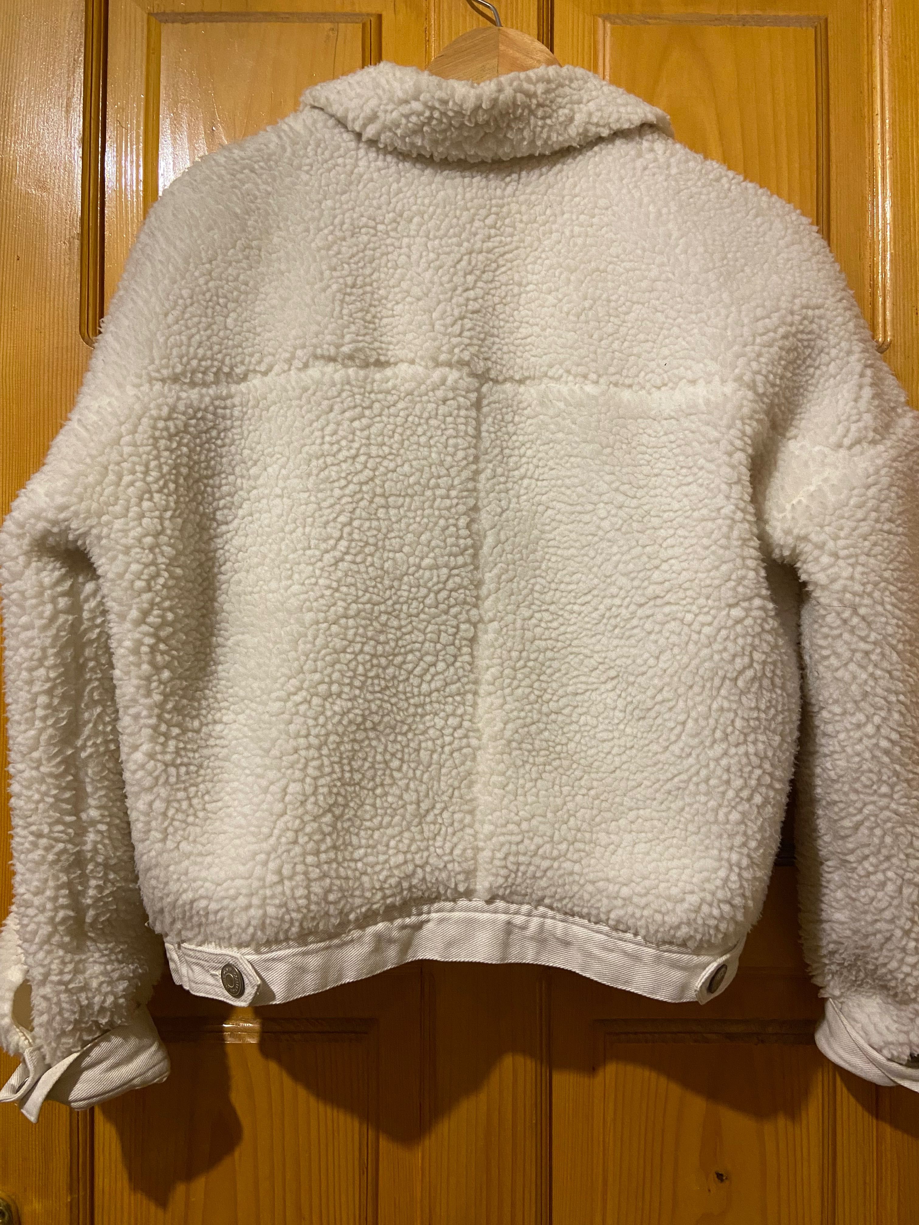 Жіноча куртка Тедді шуба Бомбер шерпа в стилі Zara, 34 XS