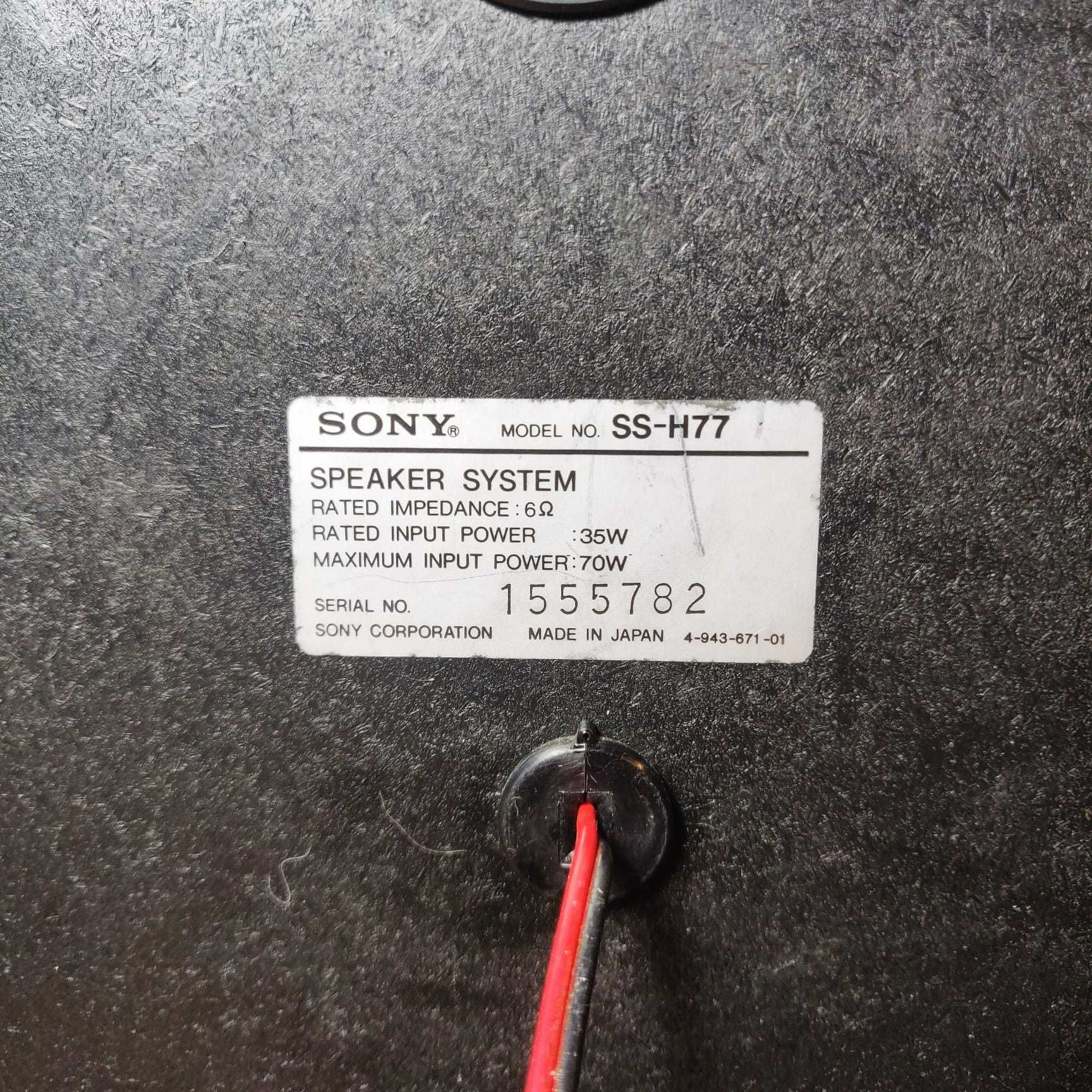 par de colunas vintage anos 90 sony max input power 70w