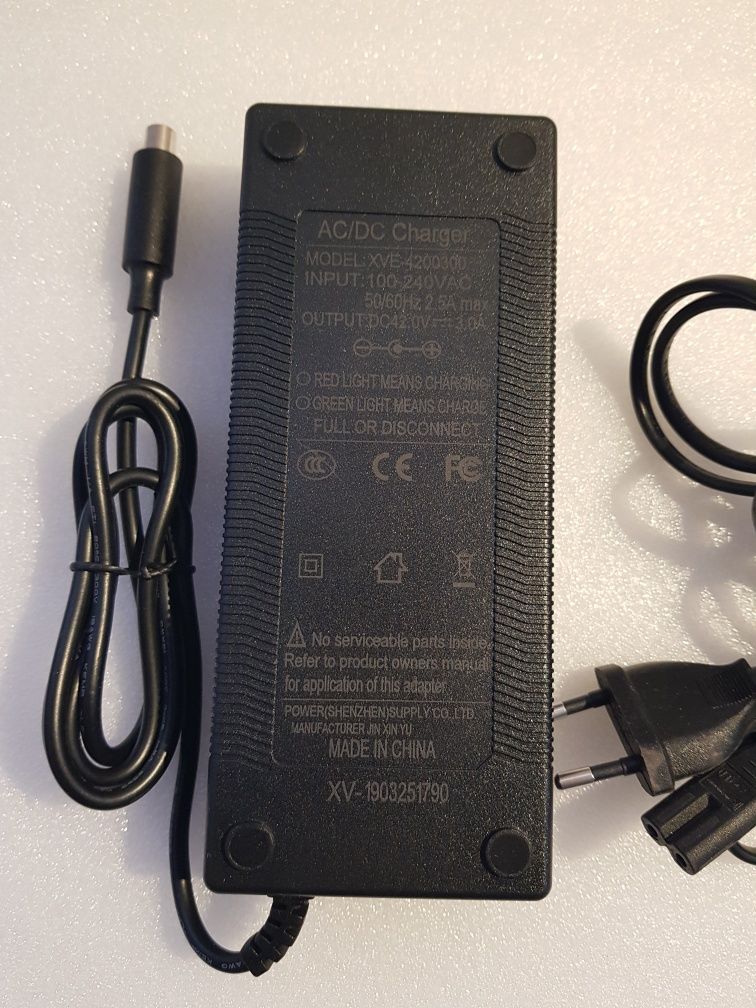 Mocna 42V 3A szybka ładowarka Xaomi, Segway, Nineboot, Odys Alpha