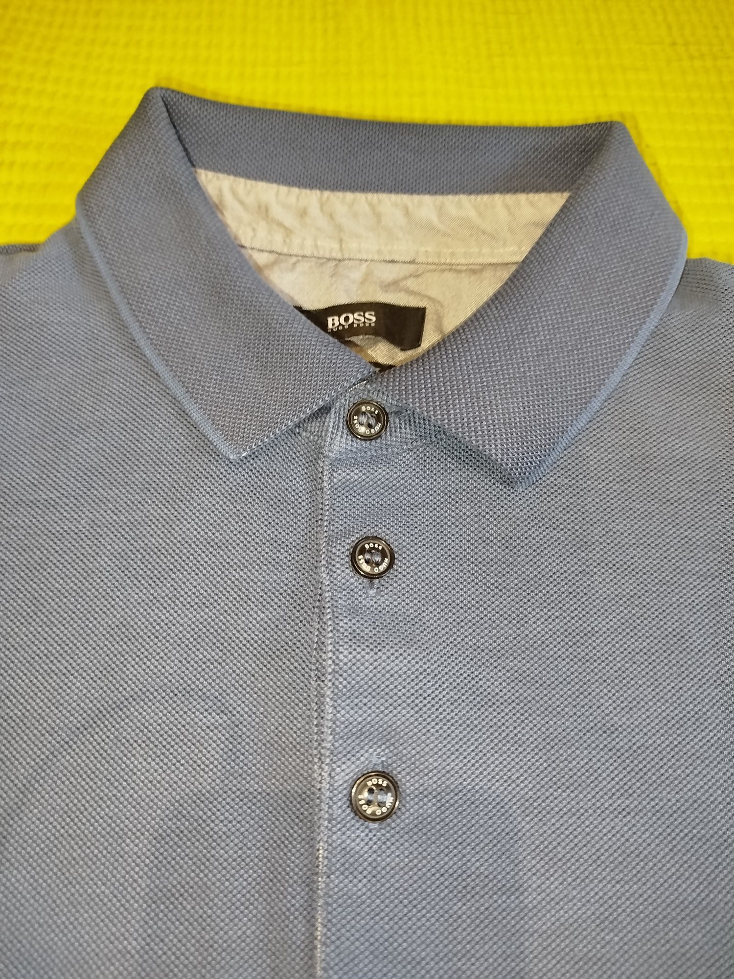Polo azul escuro BOSS