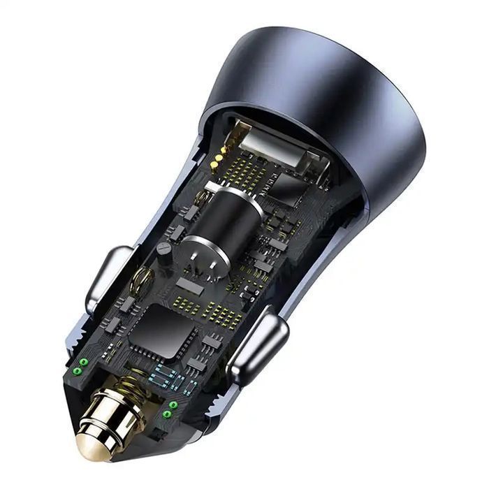 Ładowarka samochodowa Baseus Golden Contactor Pro, USB + USB-C, QC4.0+